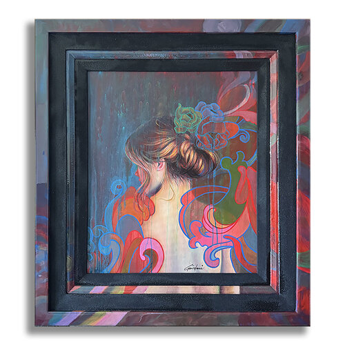 Lines of Thinking - Original Painting on Canvas by Gardani, 油畫 for Sale on Singulart