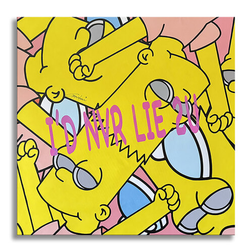 I'd never lie to you Bart - Original Painting on Canvas von Gardani, Malerei kaufen auf Singulart