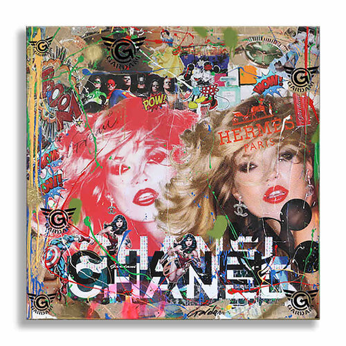 Chanel Kate Moss - Original Painting on Canvas di Gardani, Pittura in vendita su Singulart