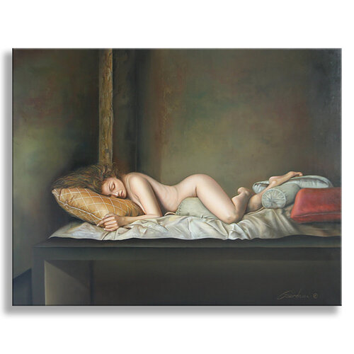 The painter of Dreams  - Original Painting on Canvas Gardani