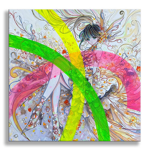 Secret Garden of Love- Original Painting on Canvas de Gardani, Pintura a la venta en Singulart