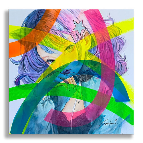 Sakura no Yume - Original Painting on Canvas von Gardani, Malerei kaufen auf Singulart