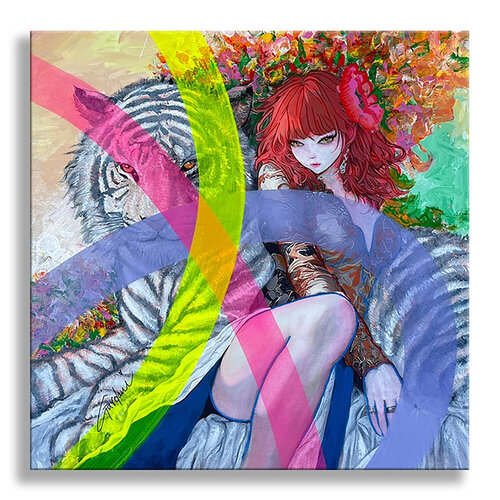 Tokyo Nights - Original Painting on Canvas von Gardani, Malerei kaufen auf Singulart