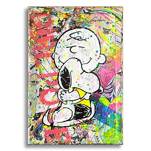 Snoopy True Friends – Original Painting on canvas van Gardani, Schilderij te koop op Singulart