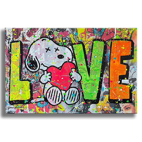 Love is a Friendship  – Original Painting on canvas van Gardani, Schilderij te koop op Singulart