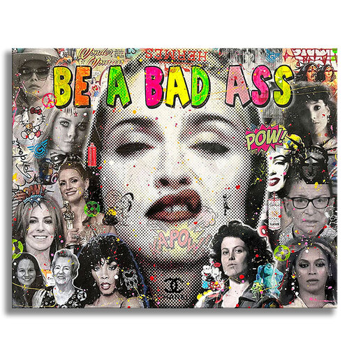 Be a Bad Ass – Original Painting on canvas van Gardani, Schilderij te koop op Singulart