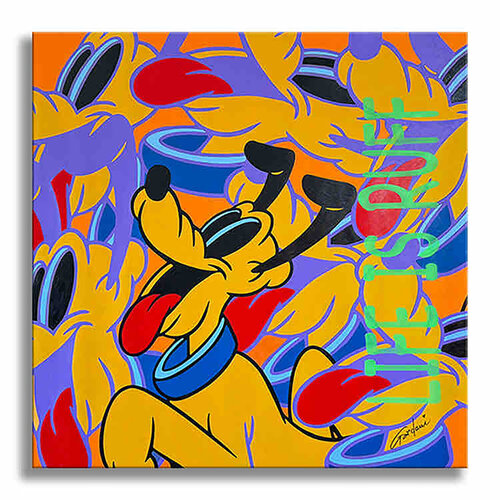 Life is Ruff - Paper - Giclee print Limited Edition di Gardani, Stampa in vendita su Singulart
