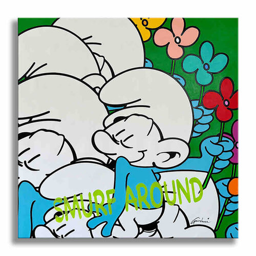 Smurf Around - Paper - Giclee print Limited Edition van Gardani, Afdruk te koop op Singulart