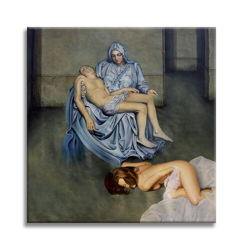 Pieta After Michelangelo - Paper - Giclee print Limited Edition von Gardani, Druck kaufen auf Singulart