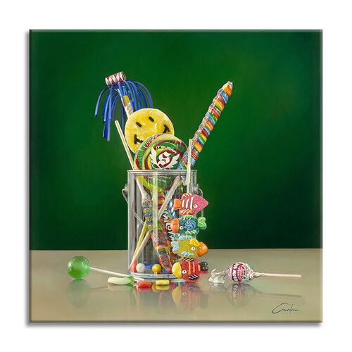 Happy Time - Canvas - Giclee Print Limited Edition di Gardani, Stampa in vendita su Singulart