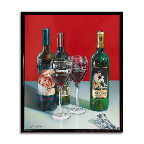 Marilyn Elvis Forever - Canvas - Giclee Print Limited Edition di Gardani, Stampa in vendita su Singulart