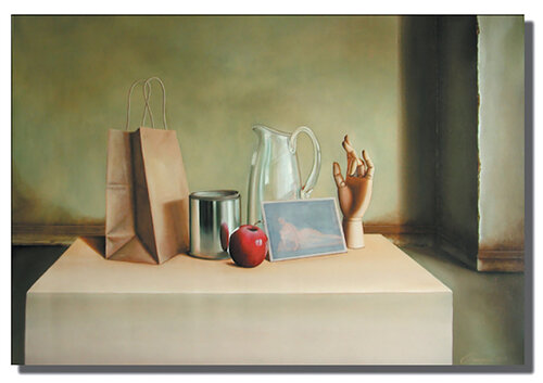 Hand and Apple - Paper - Giclee print Limited Edition by Gardani, Print for Sale on Singulart