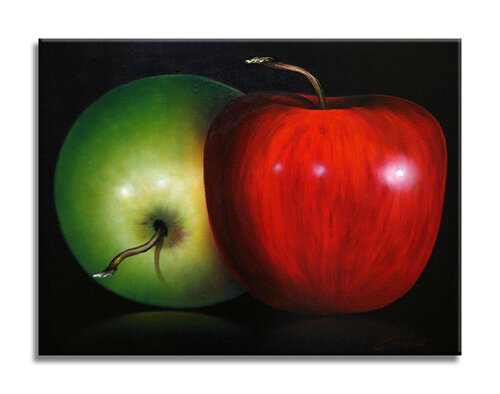 Two Apples - Canvas - Giclee Print Limited Edition van Gardani, Afdruk te koop op Singulart