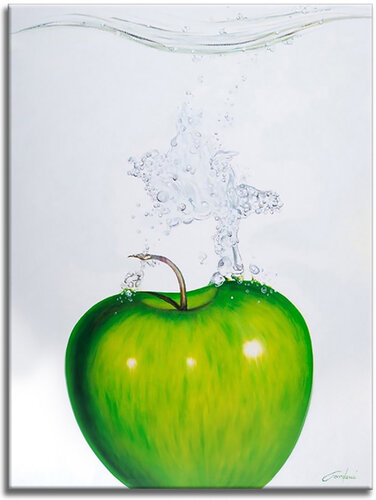 Green Apple 2 - Paper - Giclee print Limited Edition von Gardani, Druck kaufen auf Singulart