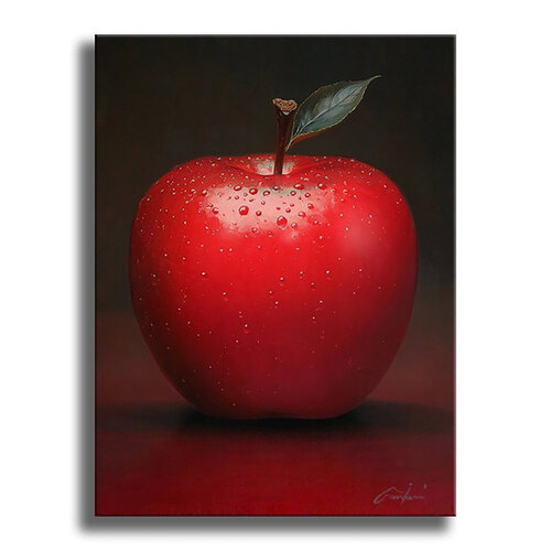 Red Apple 2 - Canvas - Giclee Print Limited Edition van Gardani, Afdruk te koop op Singulart