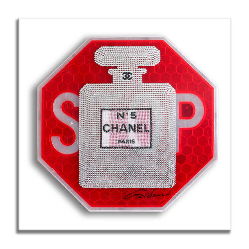 Chanel Stop Paris - Canvas - Giclee Print Limited Edition von Gardani, Druck kaufen auf Singulart