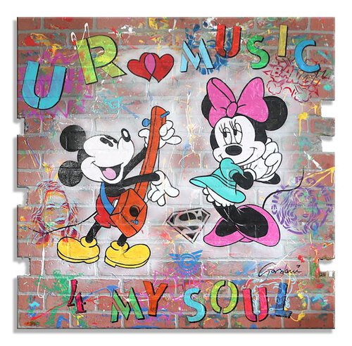 U R Music - Canvas - Giclee Print Limited Edition van Gardani, Afdruk te koop op Singulart