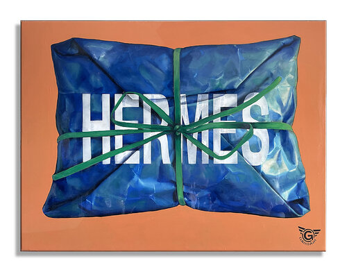 Wrapped - Hermes – Original Painting on Canvas by Gardani, 회화 for Sale on Singulart