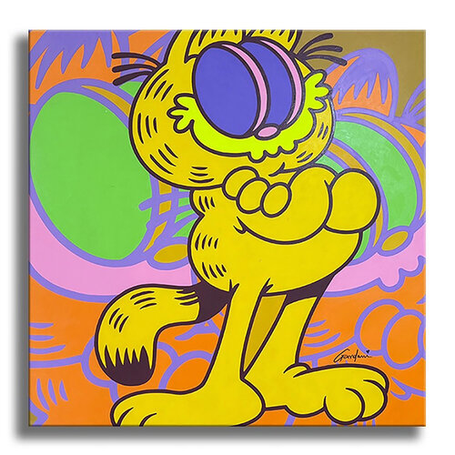 Garfield Best -  Original Painting on Canvas de Gardani, Pintura a la venta en Singulart
