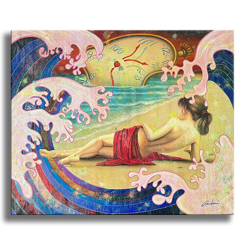 Ocean Breeze - Original Painting on Canvas di Gardani, Pittura in vendita su Singulart