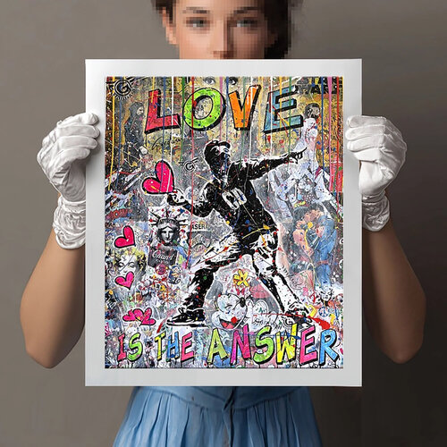 Love is the Answer - Canvas - Giclee Print Limited Edition by Gardani, 인쇄 for Sale on Singulart