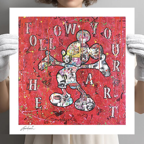 Follow your Heart -  Paper - Giclee print Limited Edition von Gardani, Druck kaufen auf Singulart