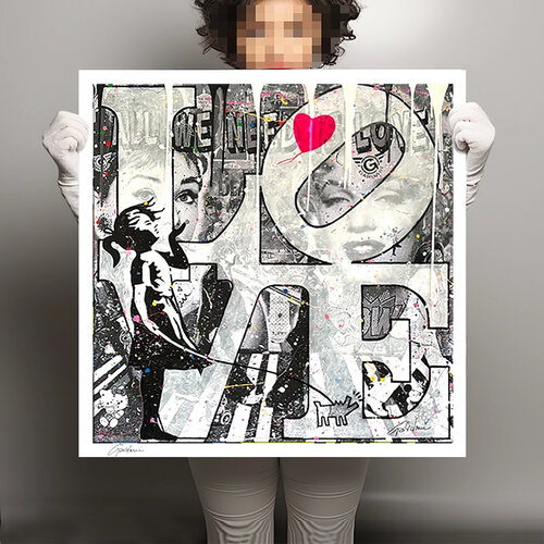 Color Love - Canvas - Giclee Print Limited Edition by Gardani, 인쇄 for Sale on Singulart