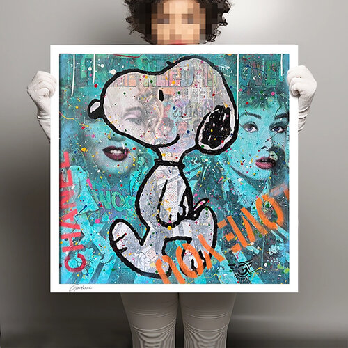 Happy Day Snoopy - Canvas - Giclee Print Limited Edition van Gardani, Afdruk te koop op Singulart