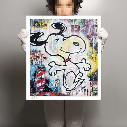 Try Snoopy -  Paper - Giclee print Limited Edition by Gardani, 인쇄 for Sale on Singulart