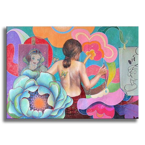 Art Class Beauty - Original Painting on Canvas von Gardani, Malerei kaufen auf Singulart
