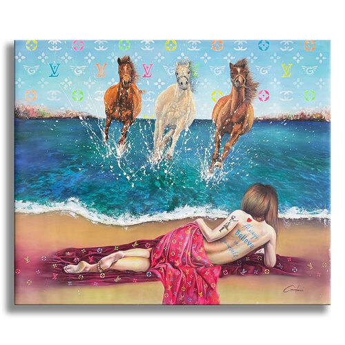 Dreaming - Original Painting on Canvas von Gardani, Malerei kaufen auf Singulart