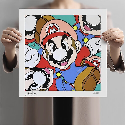 Mario Bross Journey - Paper - Giclee print Limited Edition de Gardani, Impresión a la venta en Singulart