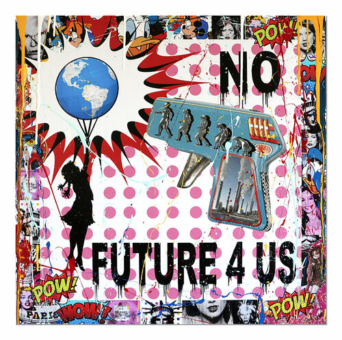 No Future for US - Original Painting on Canvas di Gardani, Pittura in vendita su Singulart