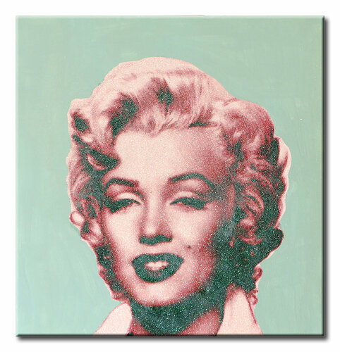 Marilyn –  I Love you - Original Painting on Fine Art Paper by Gardani, Work on Paper for Sale on Singulart
