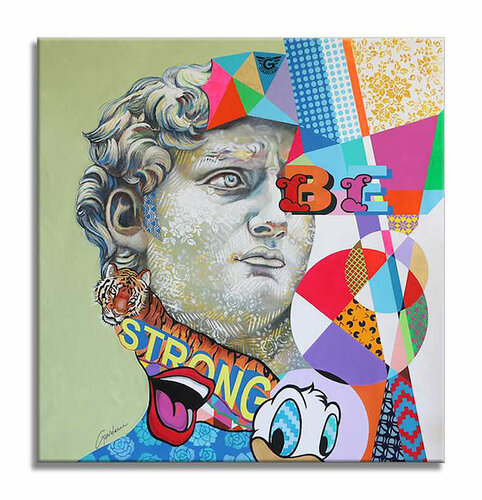 Be strong - Original Painting on Canvas di Gardani, Pittura in vendita su Singulart