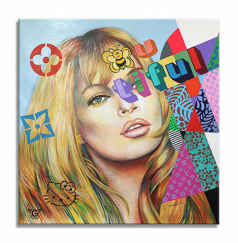 Beautiful Kate - Original Painting on Canvas van Gardani, Schilderij te koop op Singulart