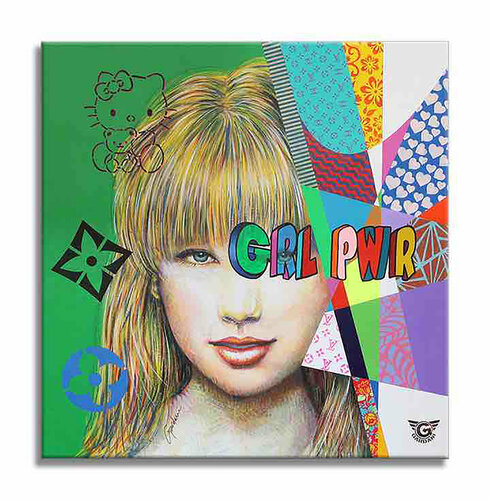 Taylor Swift - Power - Original Painting on canvas von Gardani, Malerei kaufen auf Singulart