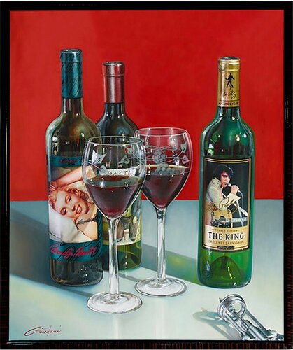 Marilyn Elvis Forever - Original Painting on Canvas van Gardani, Schilderij te koop op Singulart