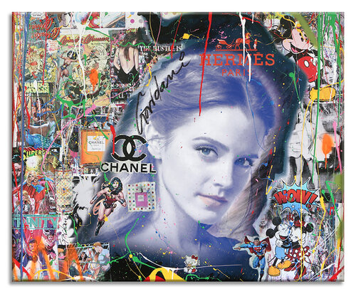Emma Watson - The Beauty - Original Painting on Canvas by Gardani, 회화 for Sale on Singulart