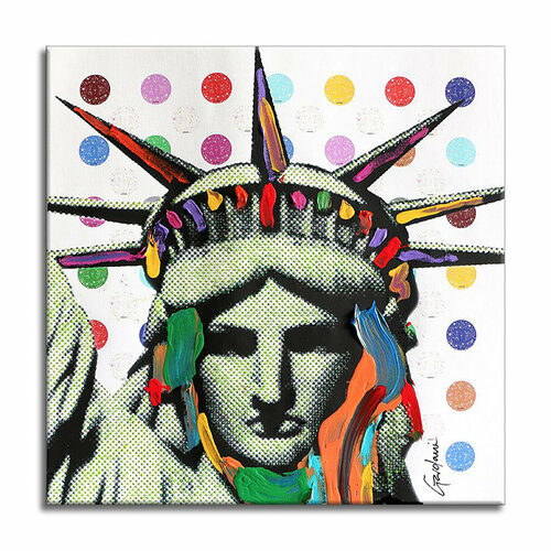 Liberty Underwater - Original Painting on Canvas par Gardani, Peinture en vente sur Singulart