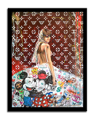 Cartier First Love – Original Painting on canvas von Gardani, Malerei kaufen auf Singulart