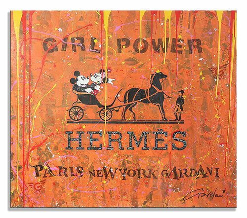 Hermes Girl Power - Original Painting on Canvas di Gardani, Pittura in vendita su Singulart