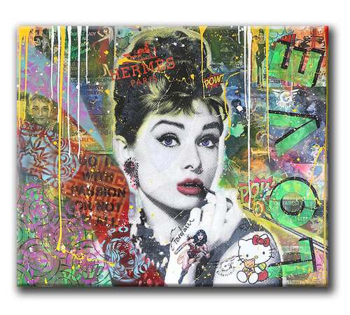 Love Audrey  - Original Painting on Canvas di Gardani, Pittura in vendita su Singulart