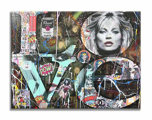 Love Kate Moss- Original Painting on Canvas Gardani