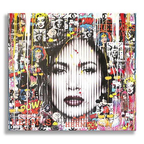 Jennifer Lopez-Loving You - Original Painting on Canvas by Gardani, 회화 for Sale on Singulart