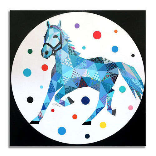 Admiral Horse - Original Painting on canvas par Gardani, Peinture en vente sur Singulart