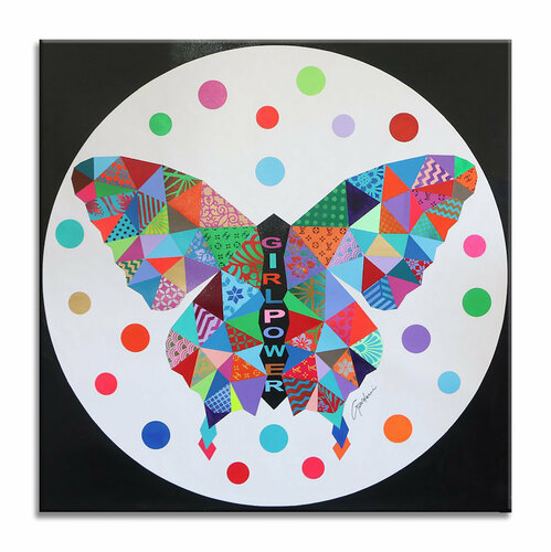 Queen Butterfly - Original Painting on Canvas di Gardani, Pittura in vendita su Singulart