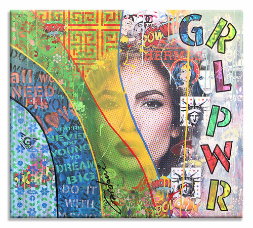 Jennifer Lopez – GRL PWR – Original Painting de Gardani, Pintura a la venta en Singulart