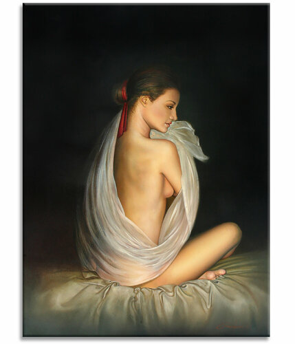 C. Model - Original Painting on Canvas Gardani
