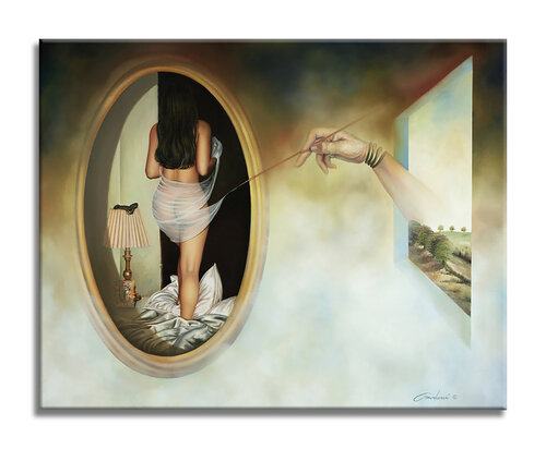 Invisible dream - original Painting on Canvas Gardani